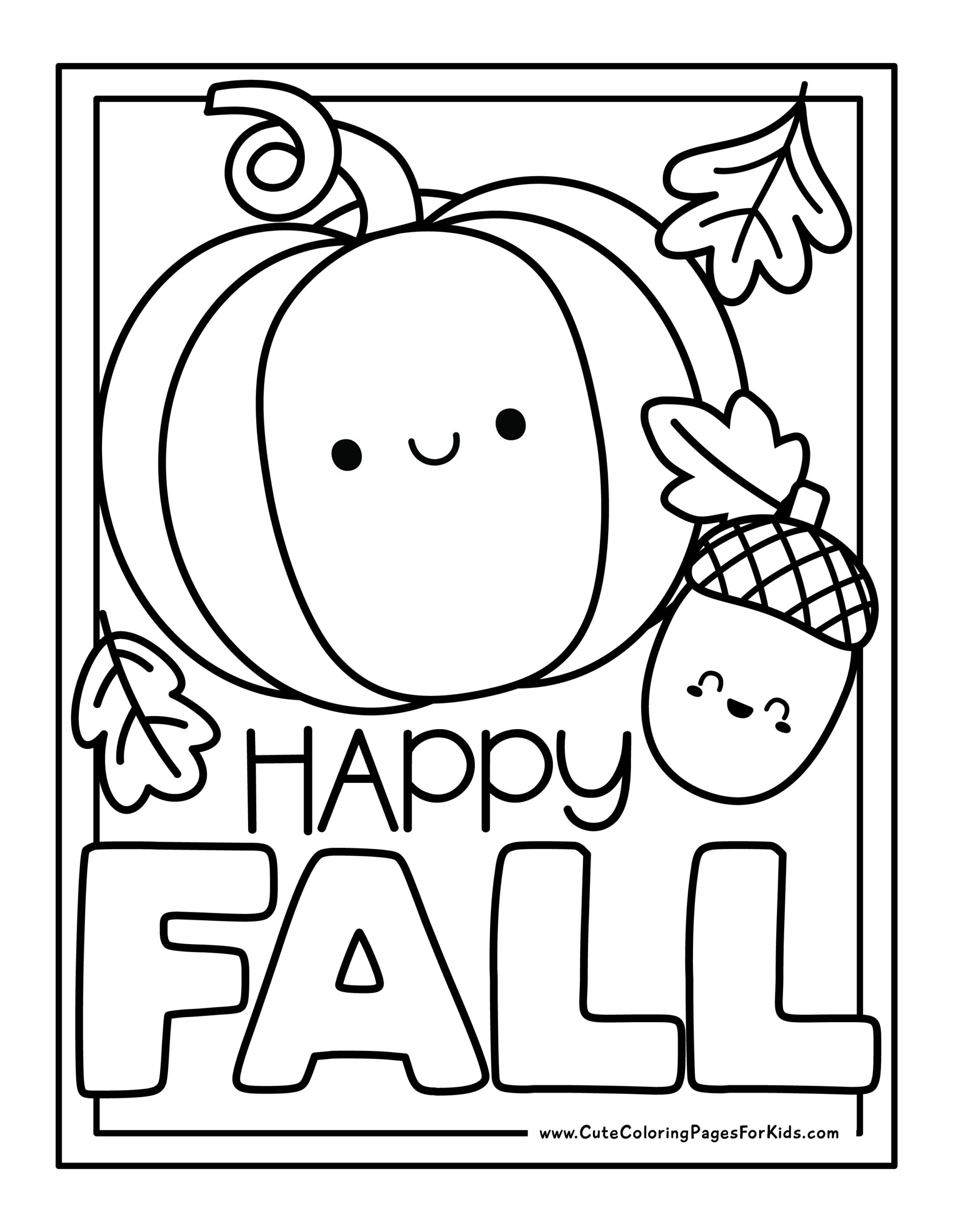 Images Printable Fall Coloring Pages