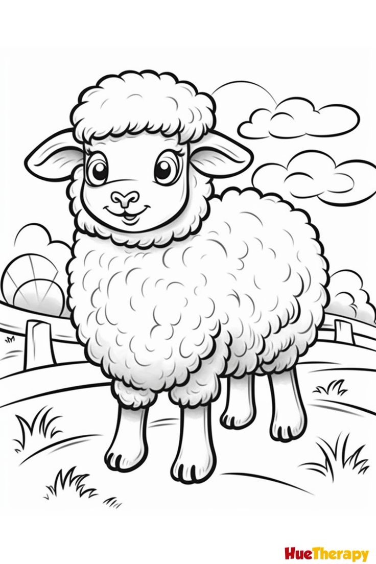 Printable Cartoon Images Of A Lamb