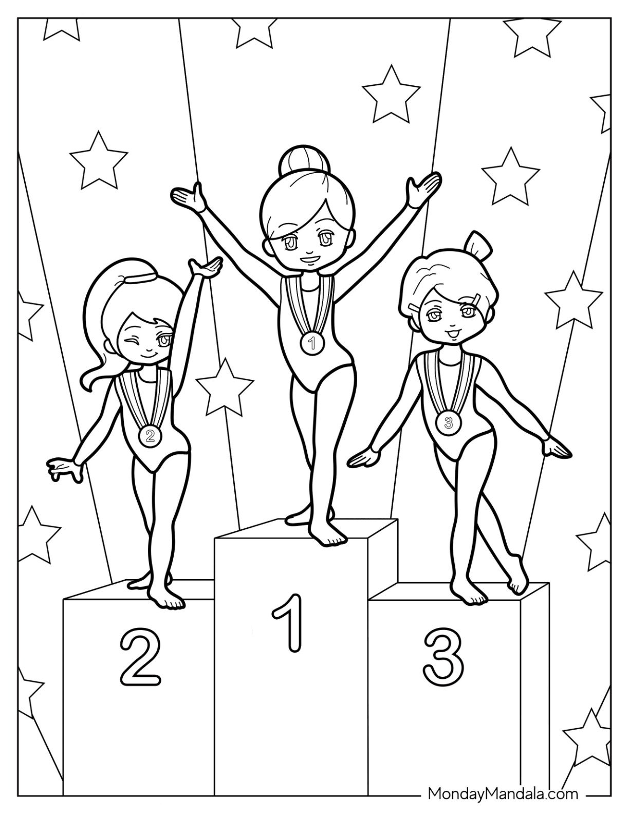 Free Printable Image Of Kids In Gymnastics