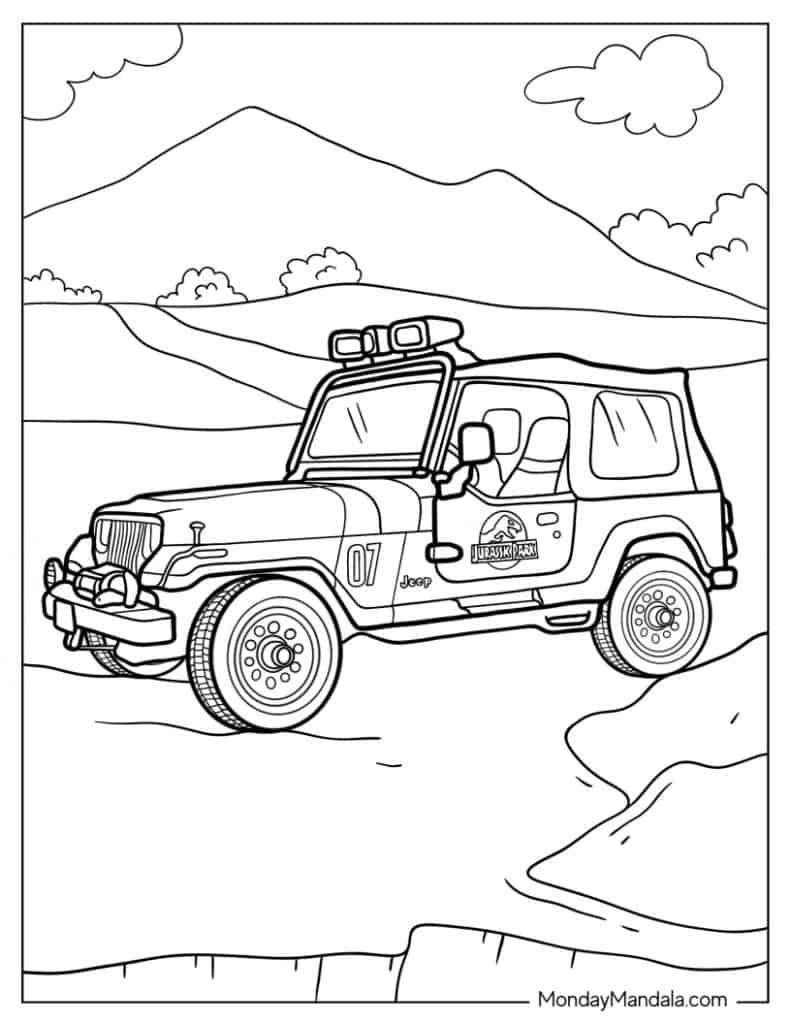 22 Jeep Coloring Pages Free PDF Printables 