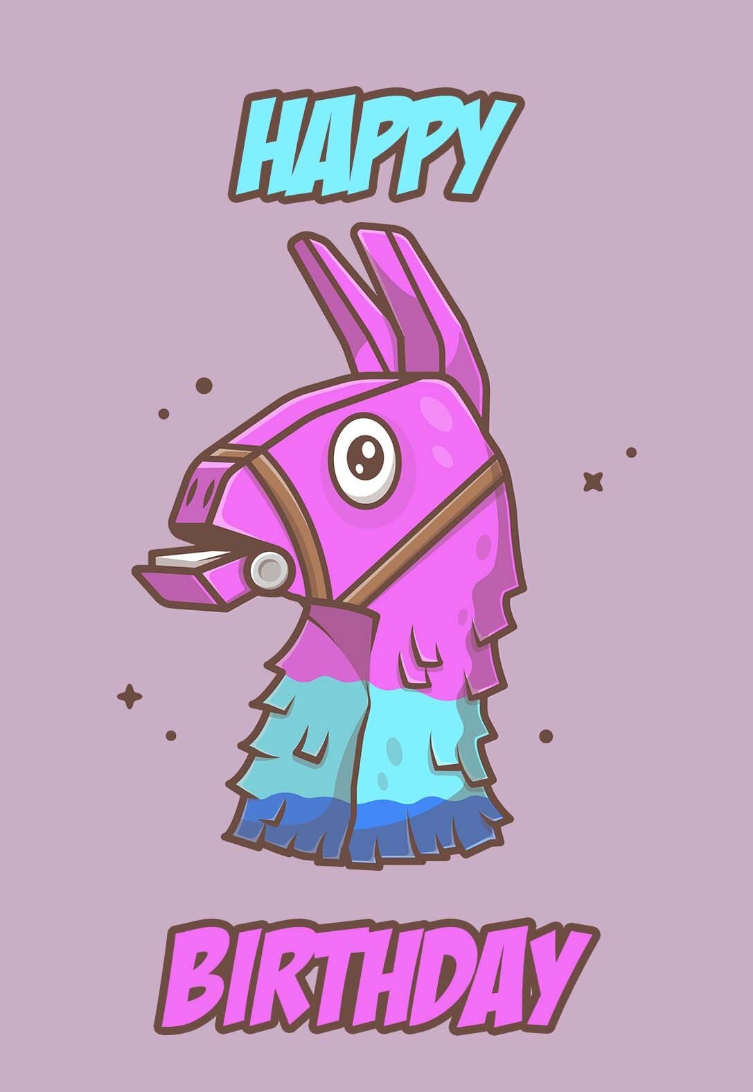 3 Awesome Fortnite Printable Birthday Cards free PRINTBIRTHDAY CARDS