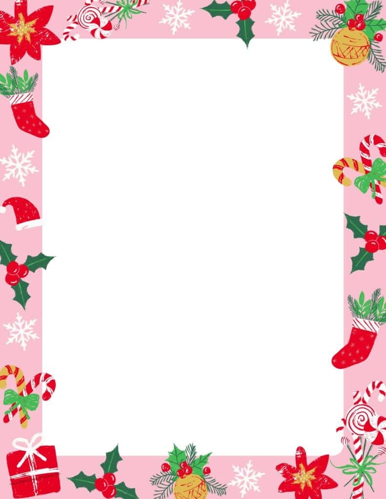 30 Free Printable Christmas Border Printable Templates The Incremental Mama