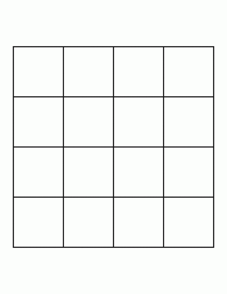 4 By 4 Grid ClipArt ETC