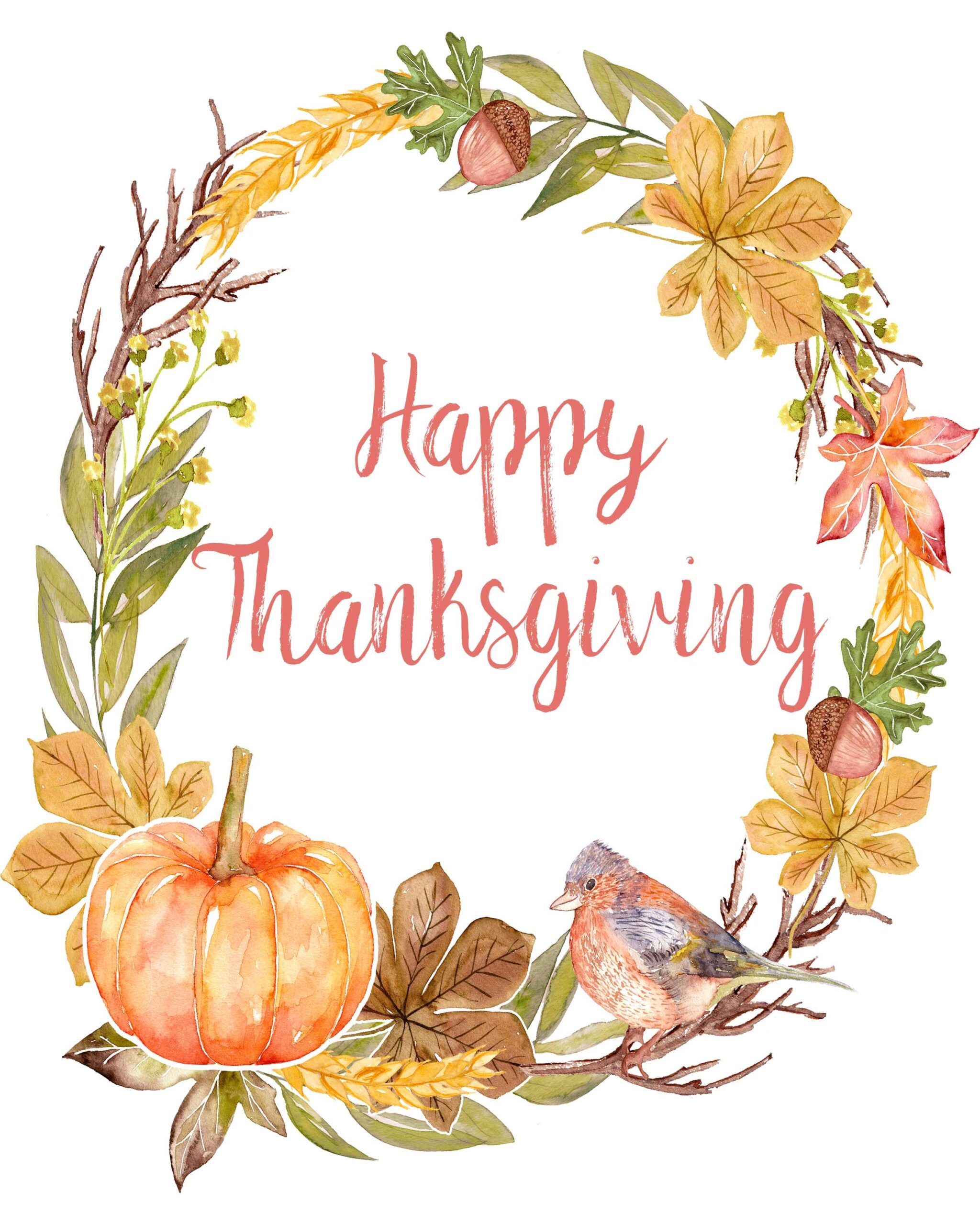 Free Printable Thanksgiving Images