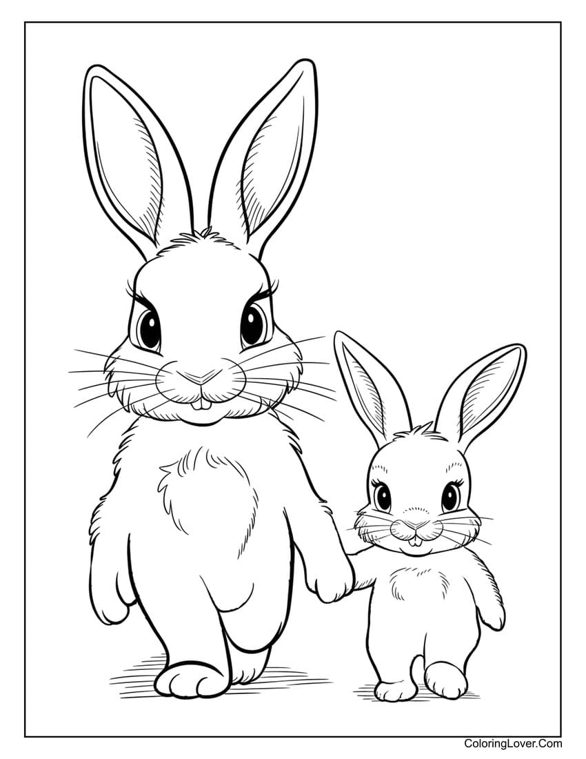 60 Bunny Coloring Pages Free Printables For All Ages 