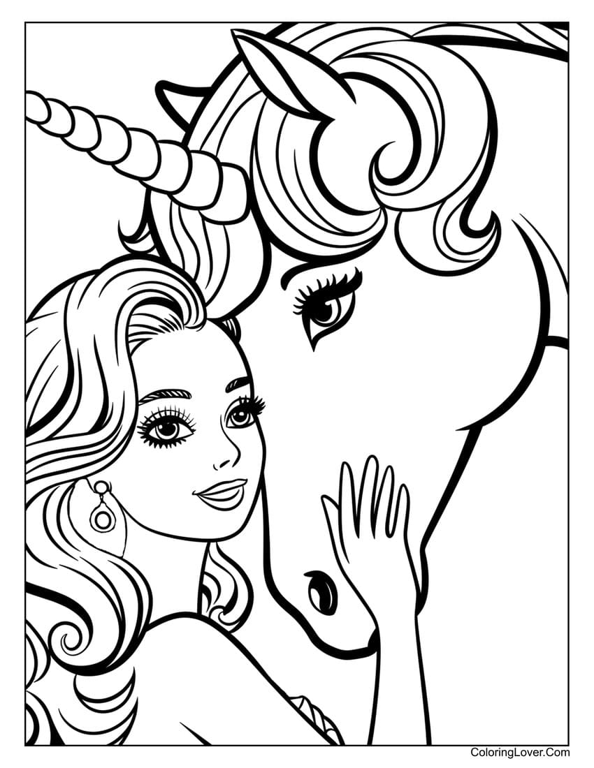 66 Barbie Coloring Pages Free Printables For Girls 