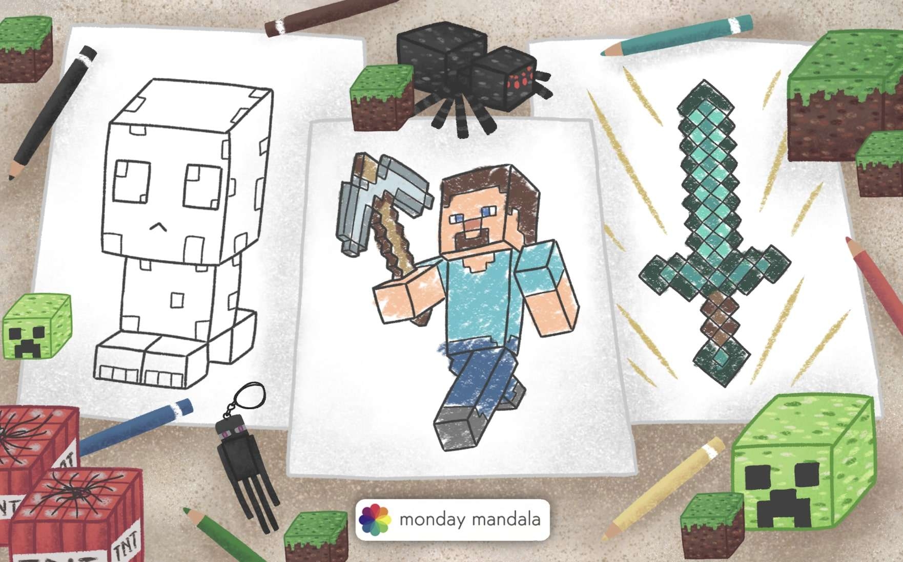 88 Minecraft Coloring Pages Free PDF Printables 