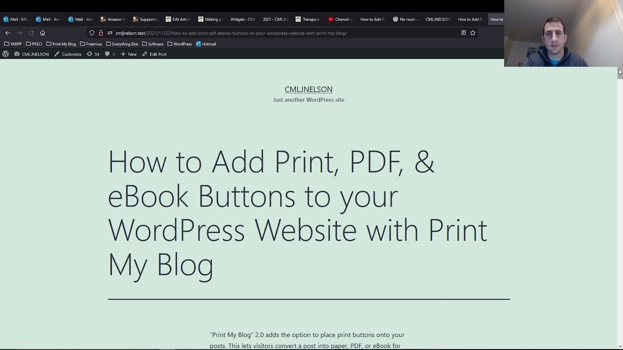 Add Print Buttons To Widget Areas In WordPress With Print My Blog YouTube