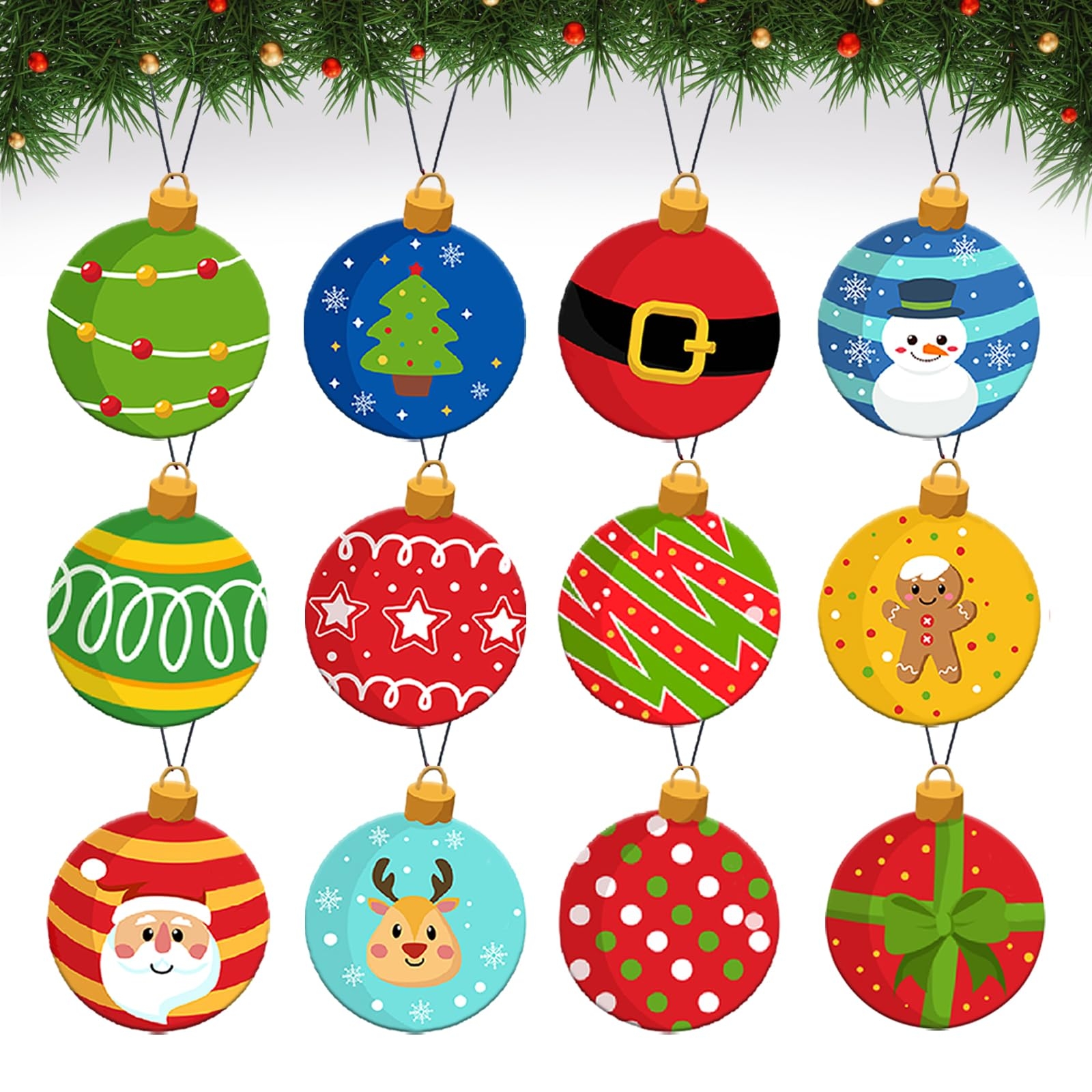 Amazon 24 Pcs Christmas Light Bulb Wood Ornaments Christmas Tree Ornaments Decorations Hanging Christmas Light Bulb Wood Cutouts For Xmas Holiday New Year Winter Wonderland Home Party Christmas Light Bulb Home