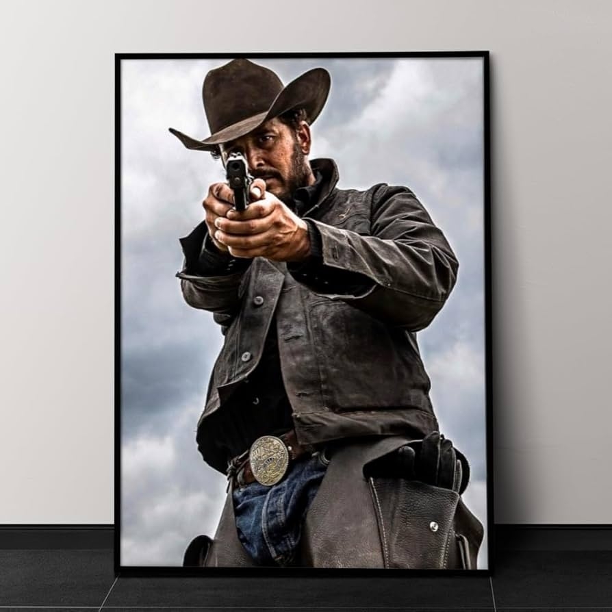 Amazon Cole Hauser Poster Dutton Ranch Rip Merchandise Cottage Core Aesthetic Room Decor Western Movie Posters Home Kitchen