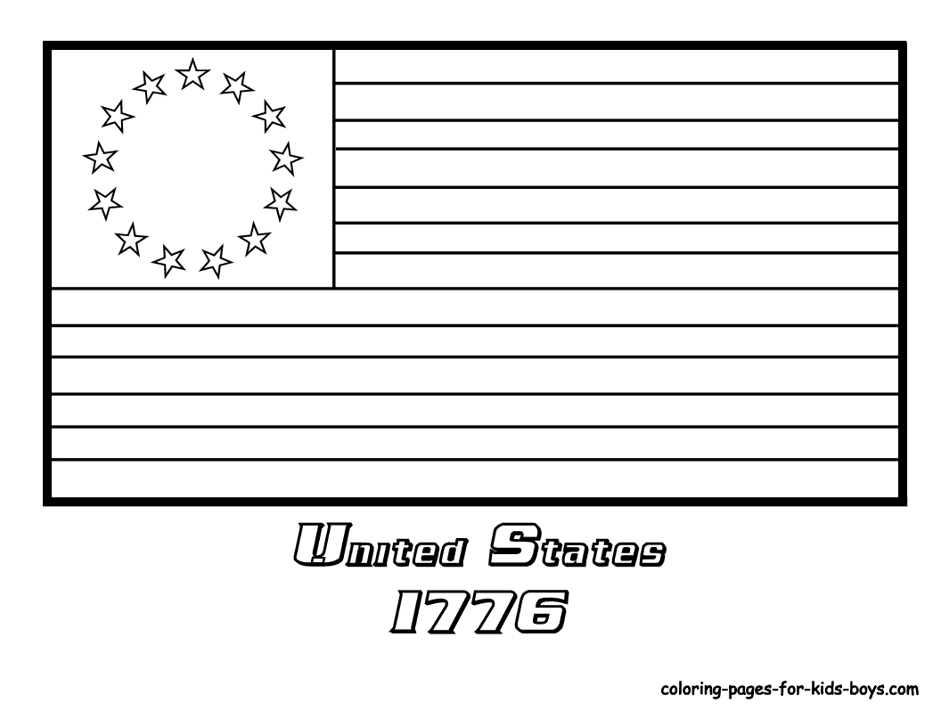 Printable Image Of First American Flag