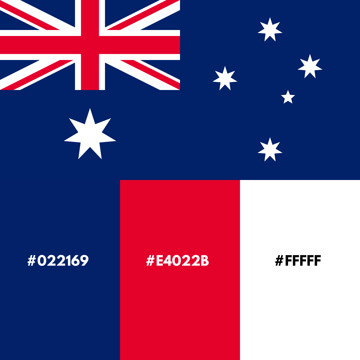 Australian Flag Printable Image Color