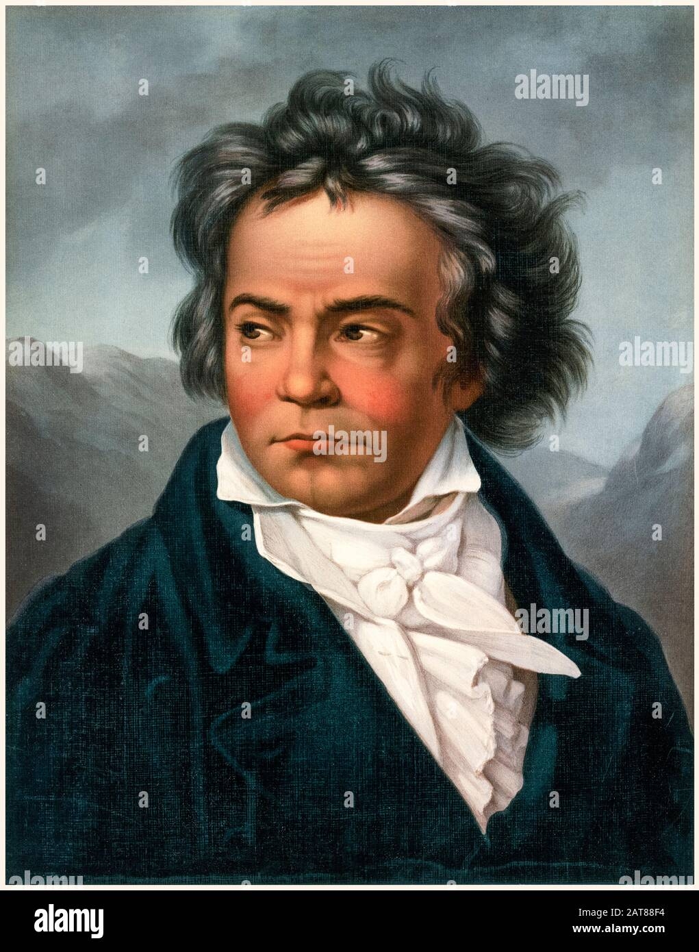 Beethoven Portrait Ludwig Van Beethoven 1770 1827 Composer Print 1861 1897 Stock Photo Alamy