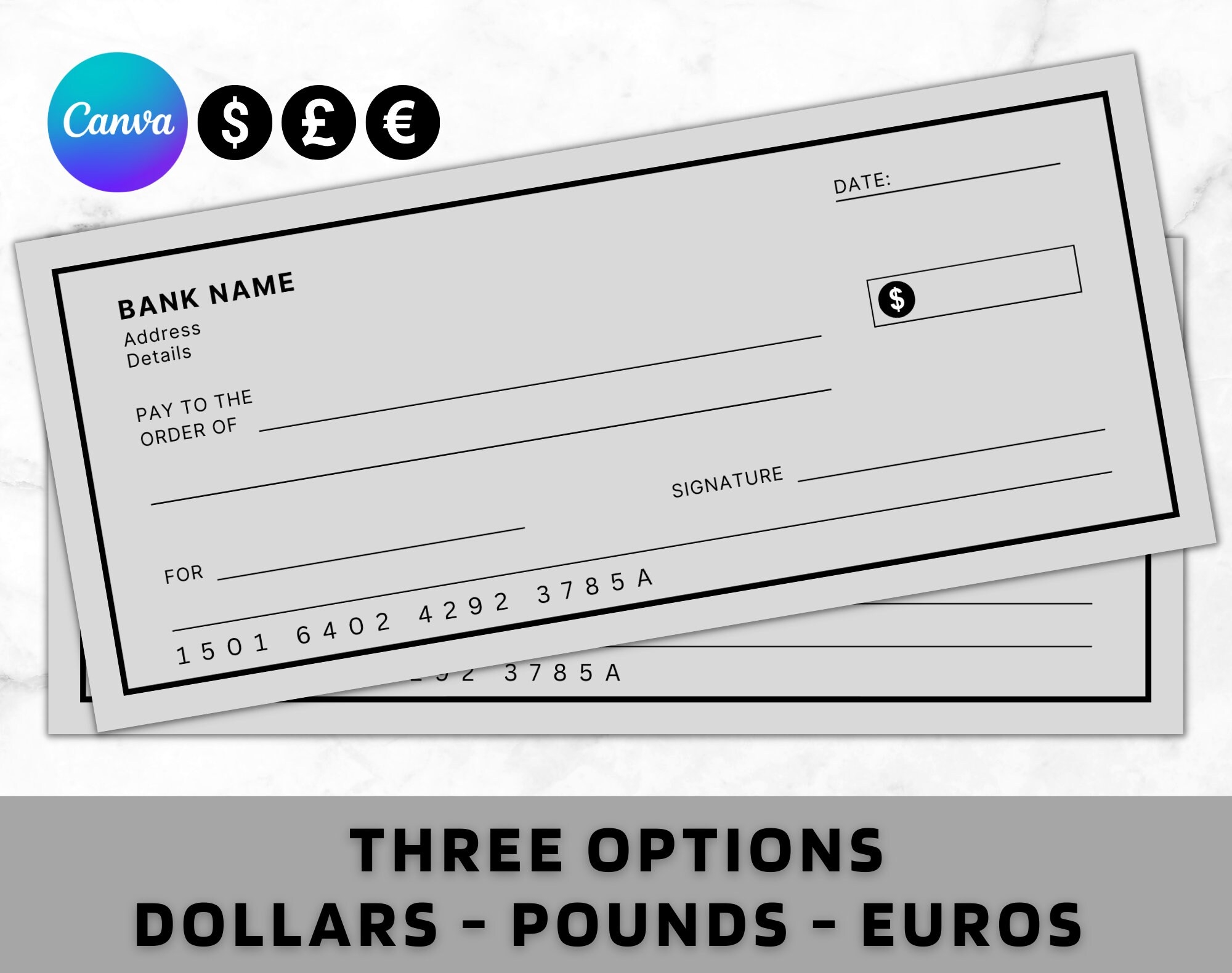 Printable Image Of Blank Check