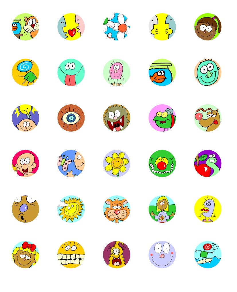Bottle Cap Cartoon Printables For Swapping MakingFriends