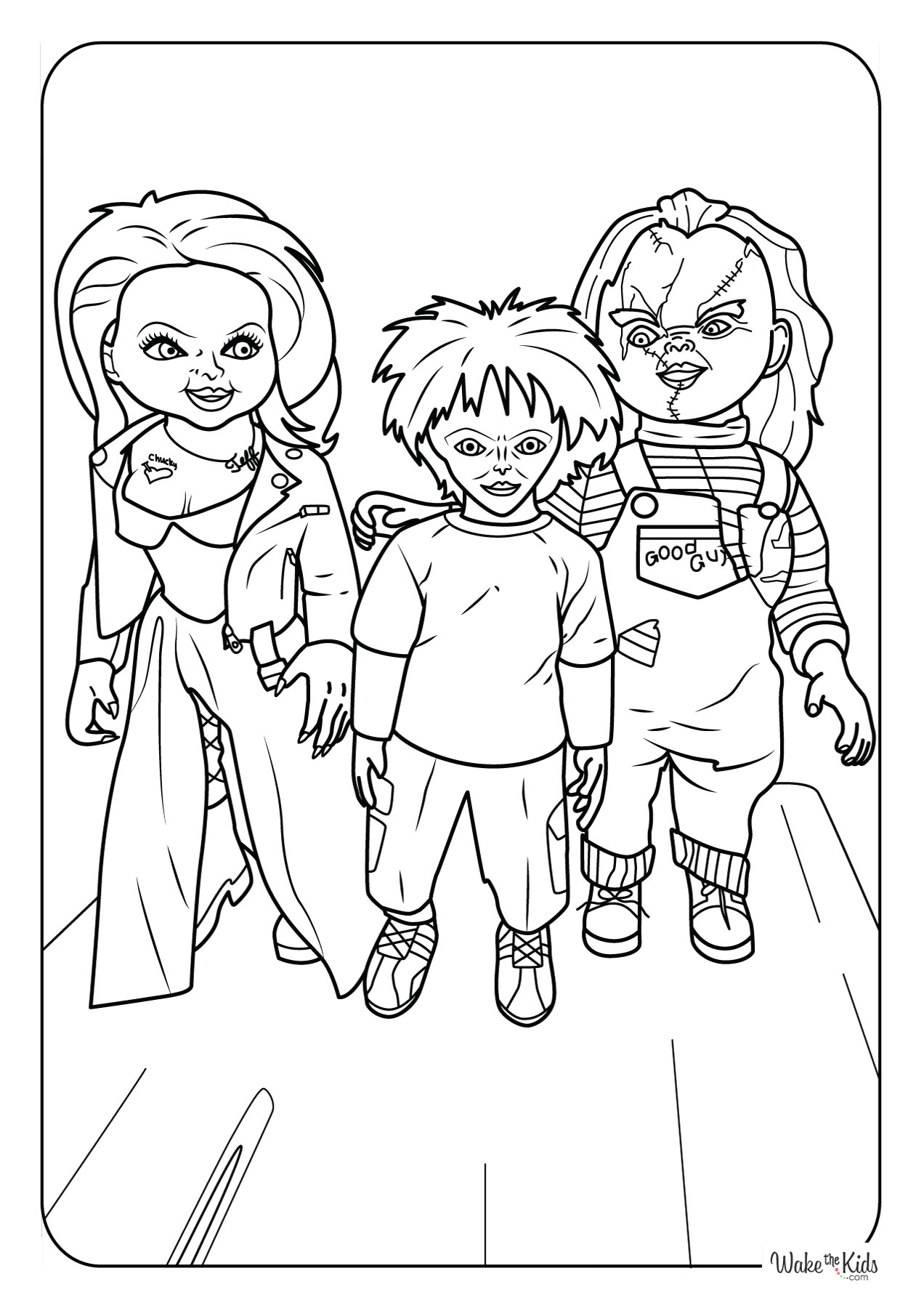 Chucky Coloring Pages Coloring Pages Free Printable PDFs WakeTheKids