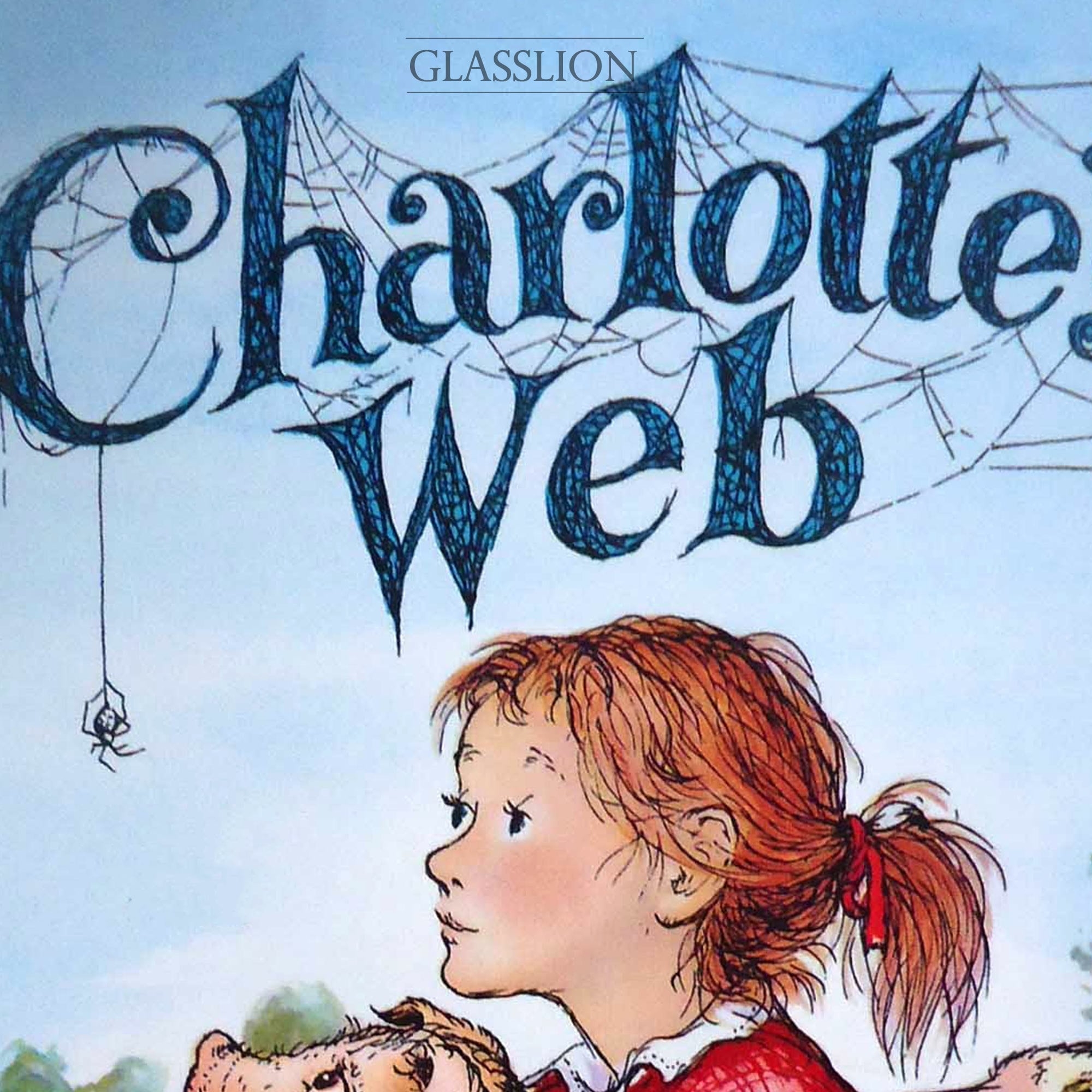 Classic Book Cover Charlotte s Web GLASSLION DIGITAL DOWNLOAD Printable Art Etsy