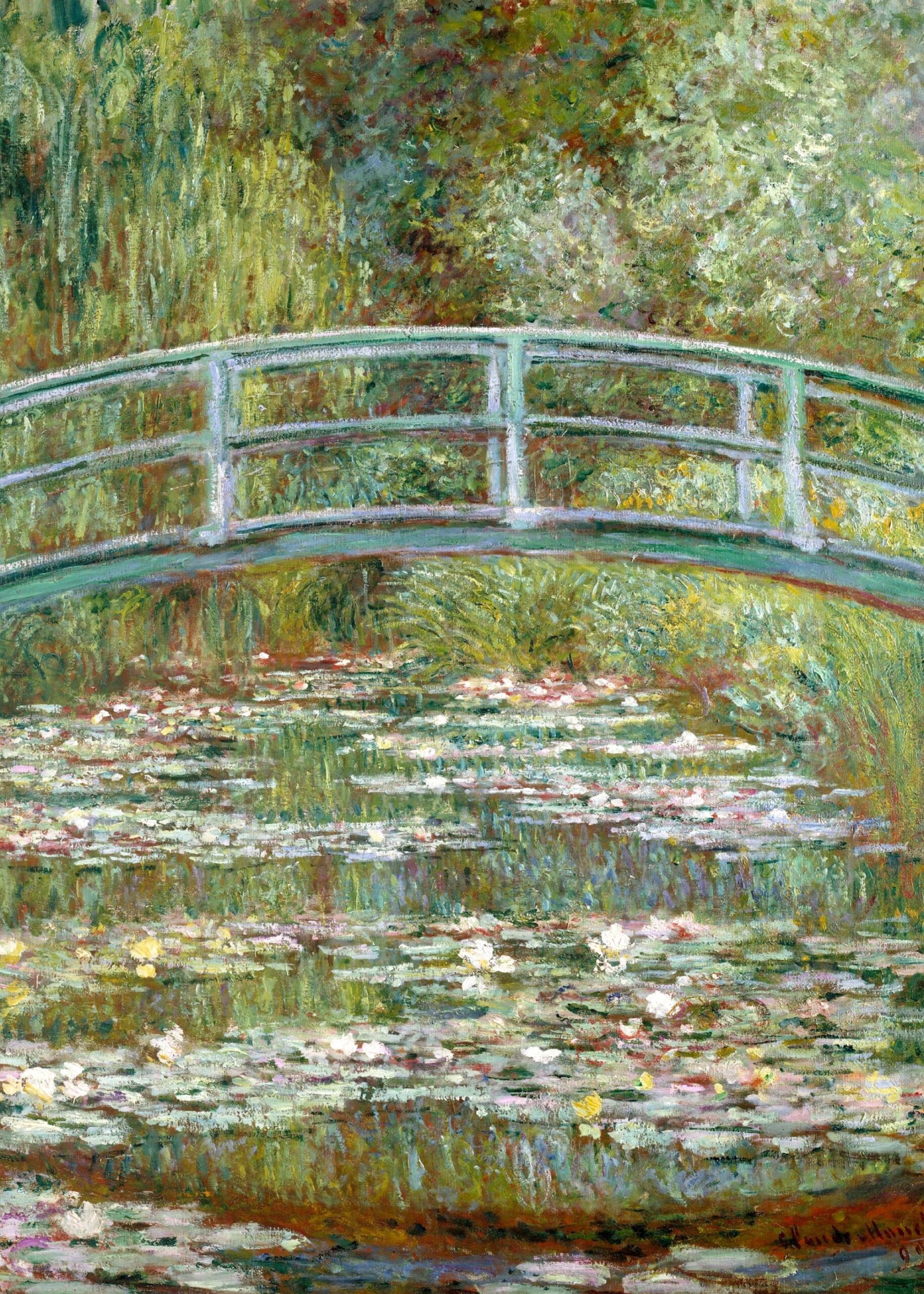 Claude Monet Bridge Over A Pond Monet Paintings Poster Poster Store US