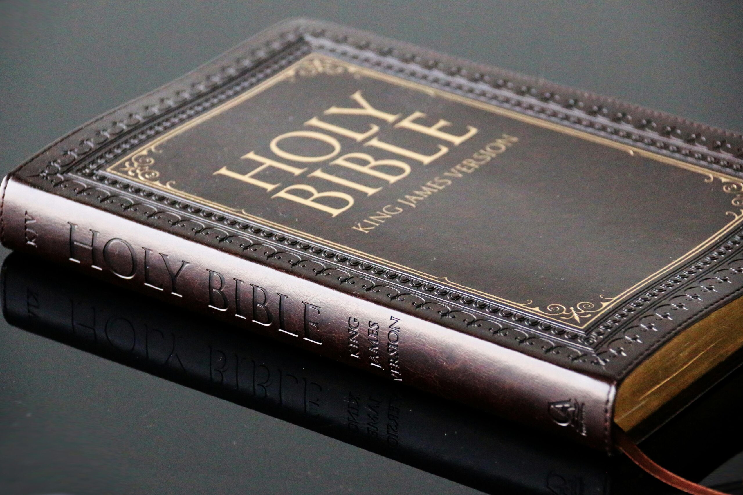 Close Up Shot Of A Holy Bible Free Stock Photo