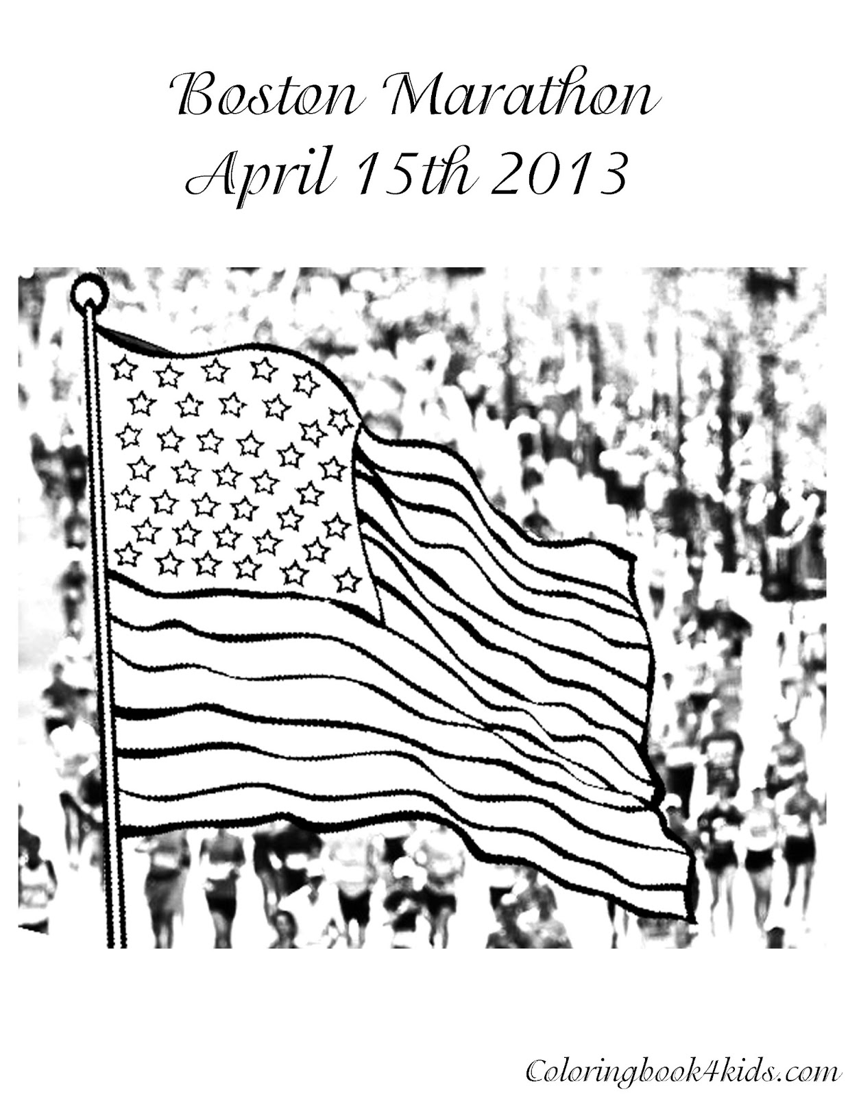 Coloring Pages Boston Marathon Bombs Coloring Pages