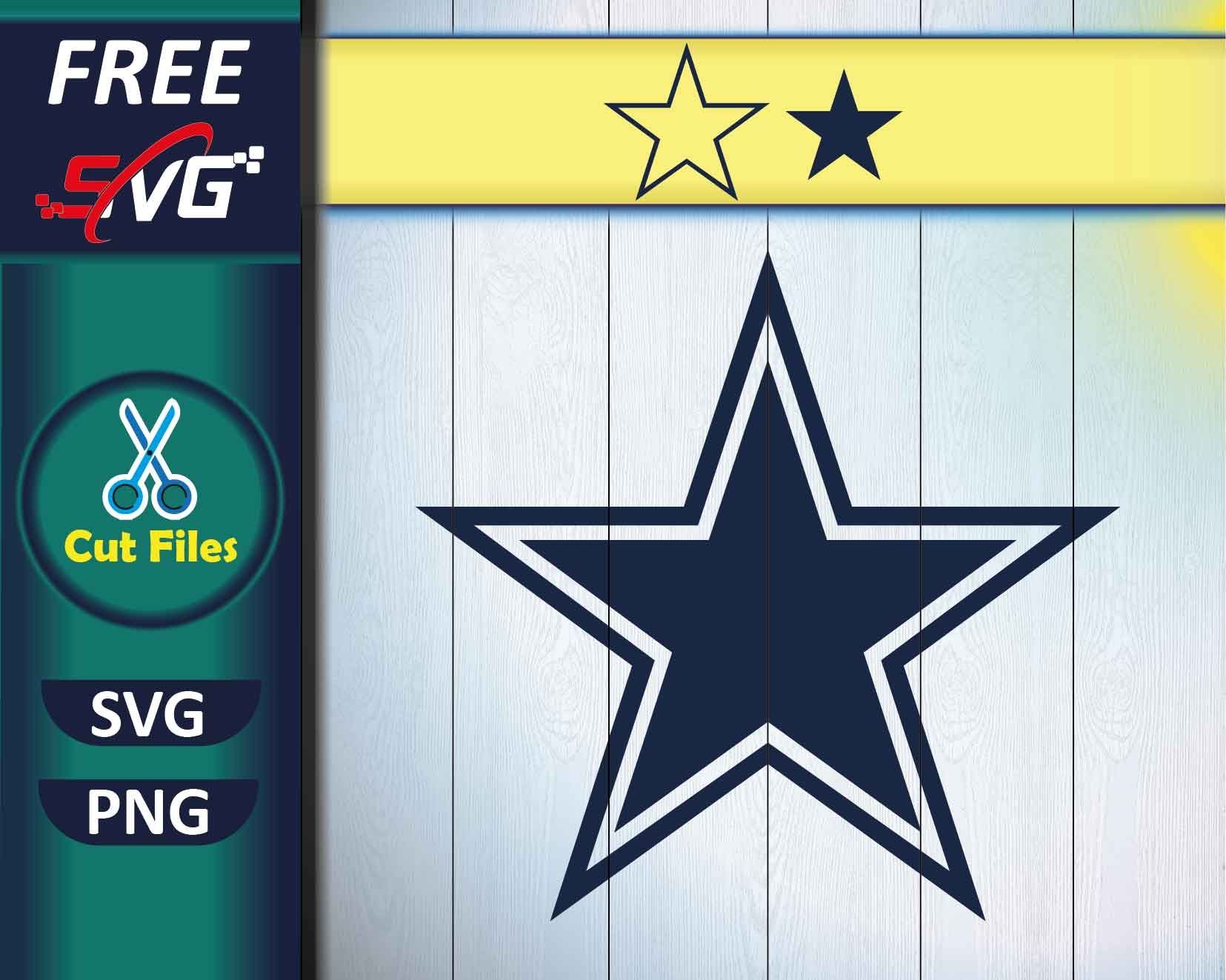 Cowboys Star SVG Free Football SVG