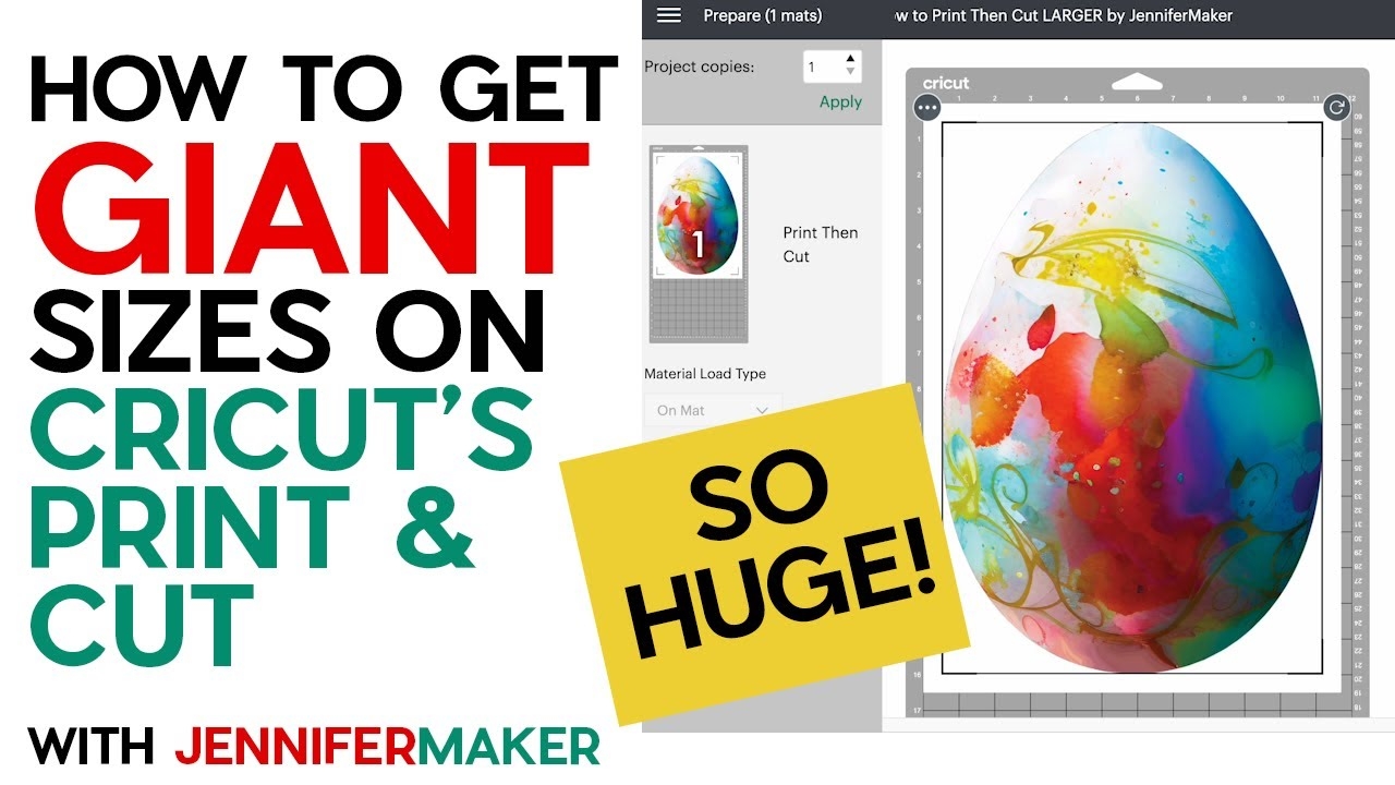 Cricut Print Then Cut NOW LARGER How To Get Access To HUGE Sizes YouTube
