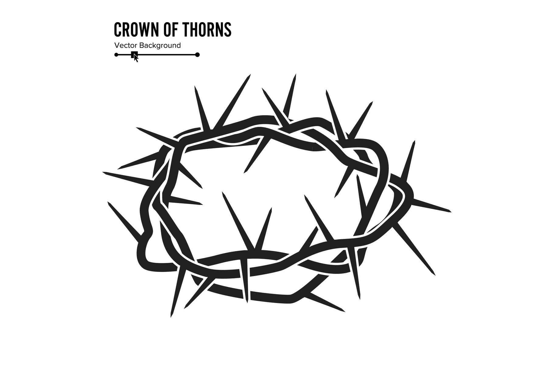 Crown Of Thorns Silhouette Of A Crown Of Thorns Jesus