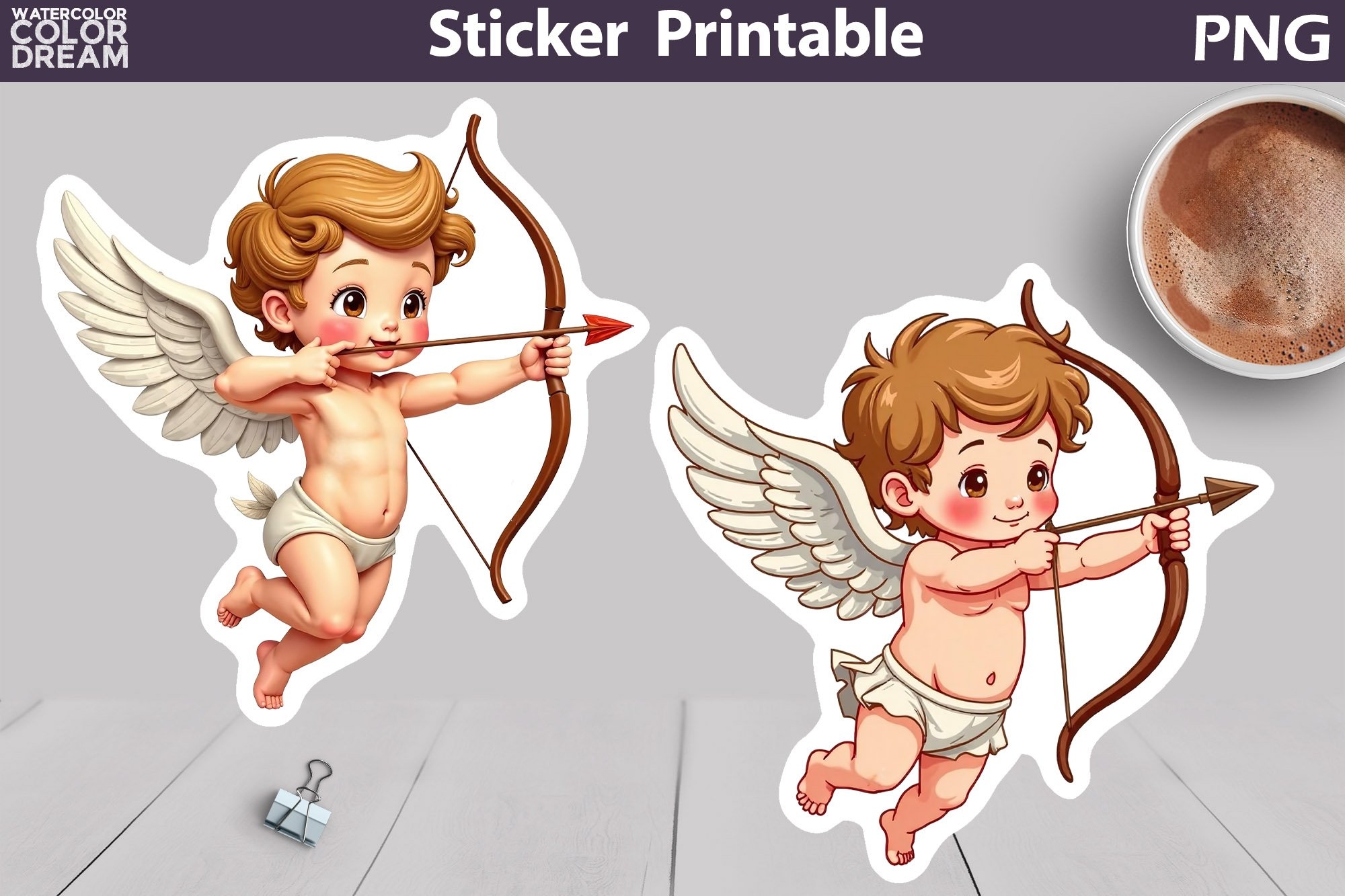 Cute Cupid Sticker Valentine s Day Sticker 5049817 