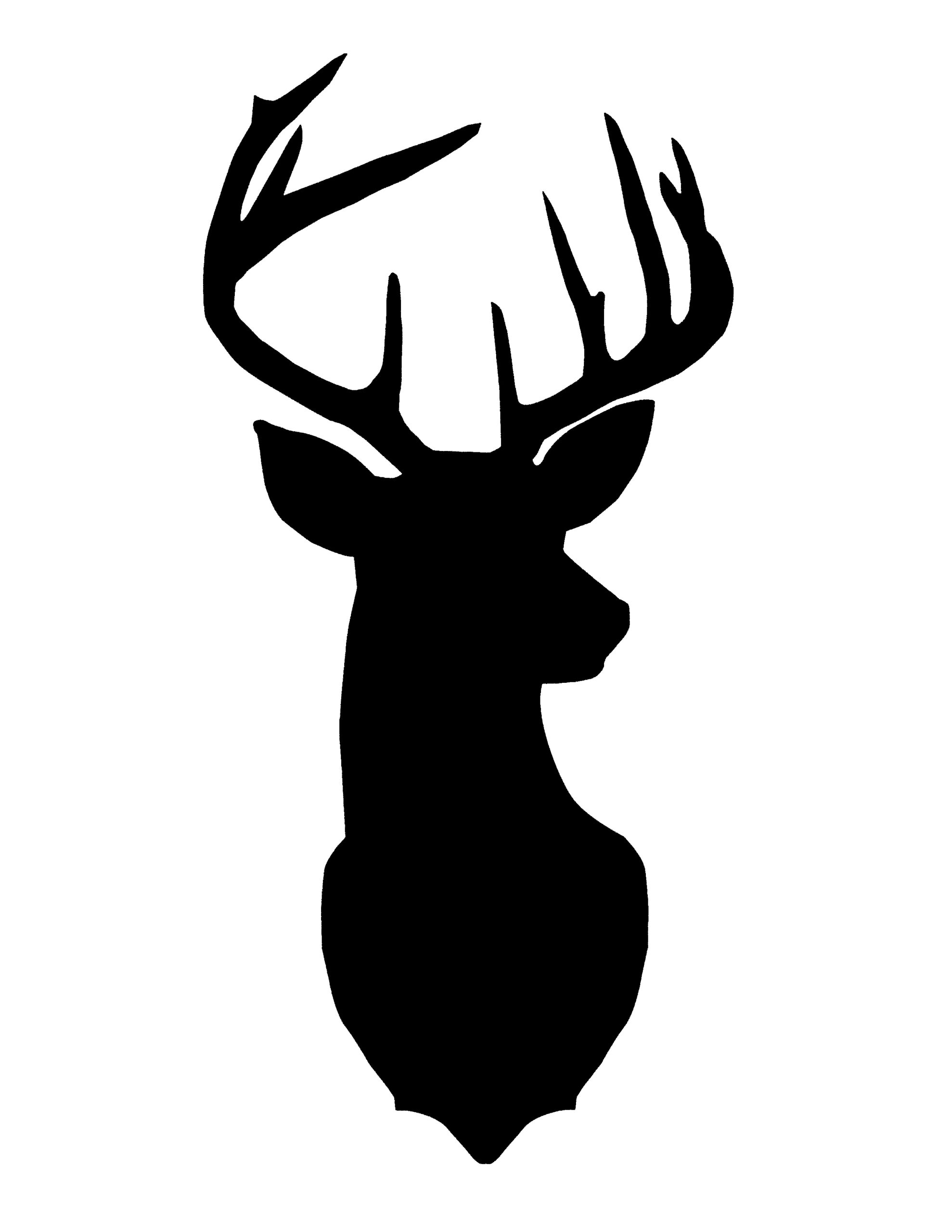 DIY Deer Silhouette Art Little Glass Jar