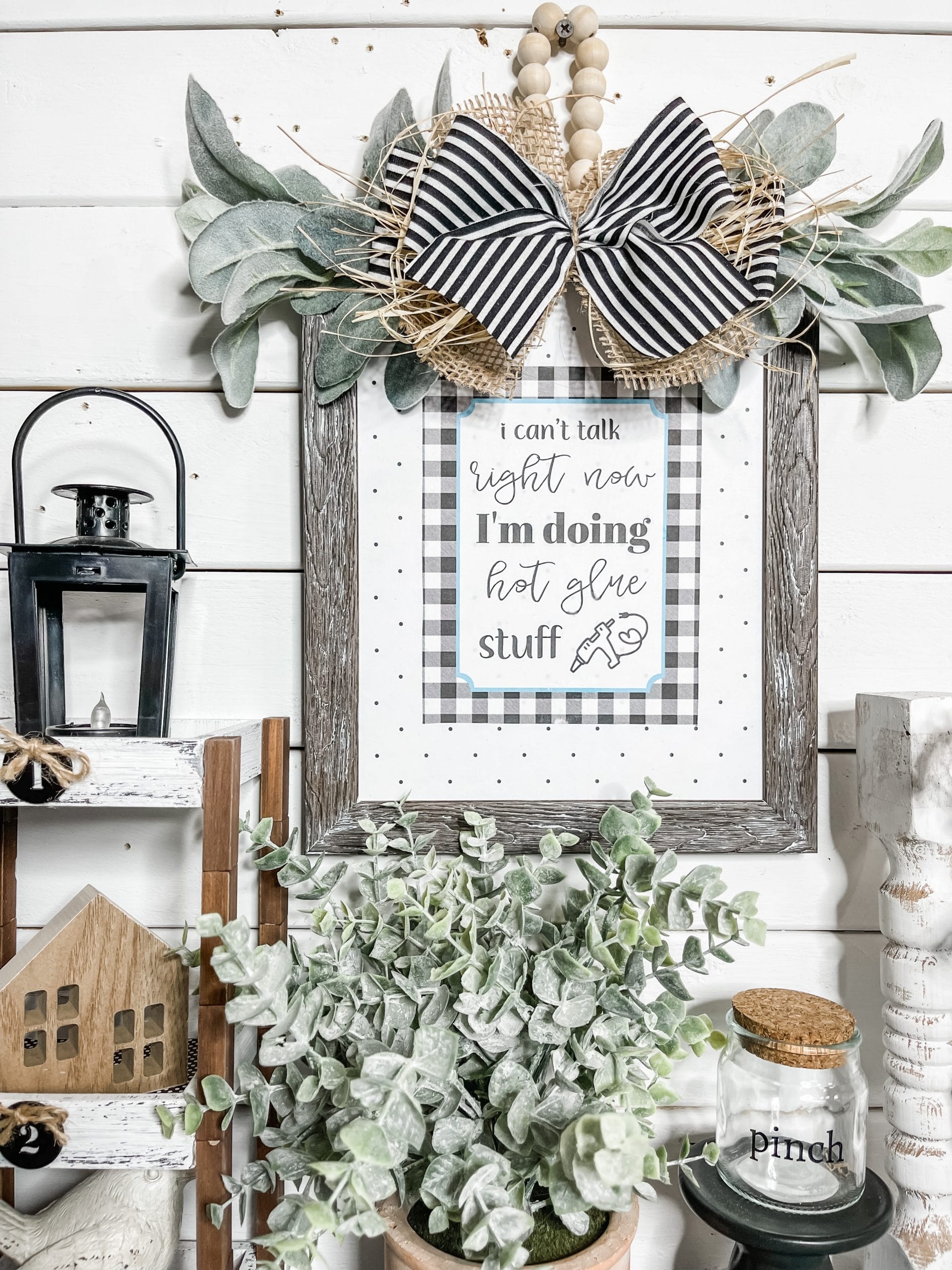 DIY Farmhouse Decor With Free Printable Easy DIY Decor Tutorial