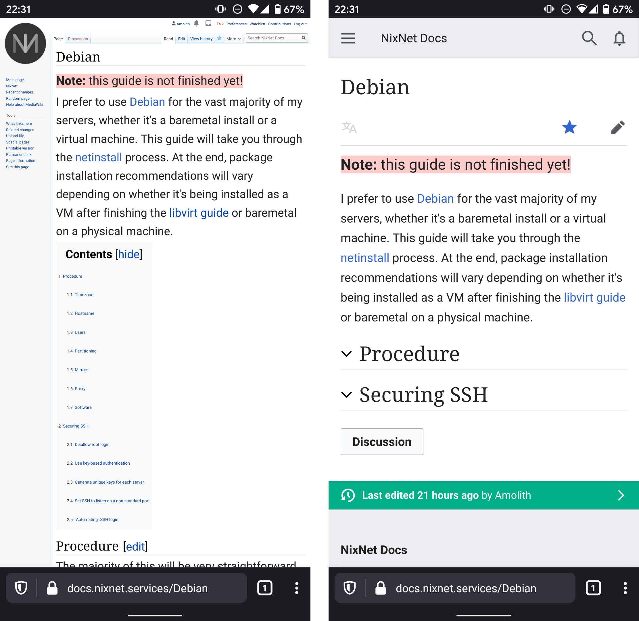 Documenting With MediaWiki Secluded Site