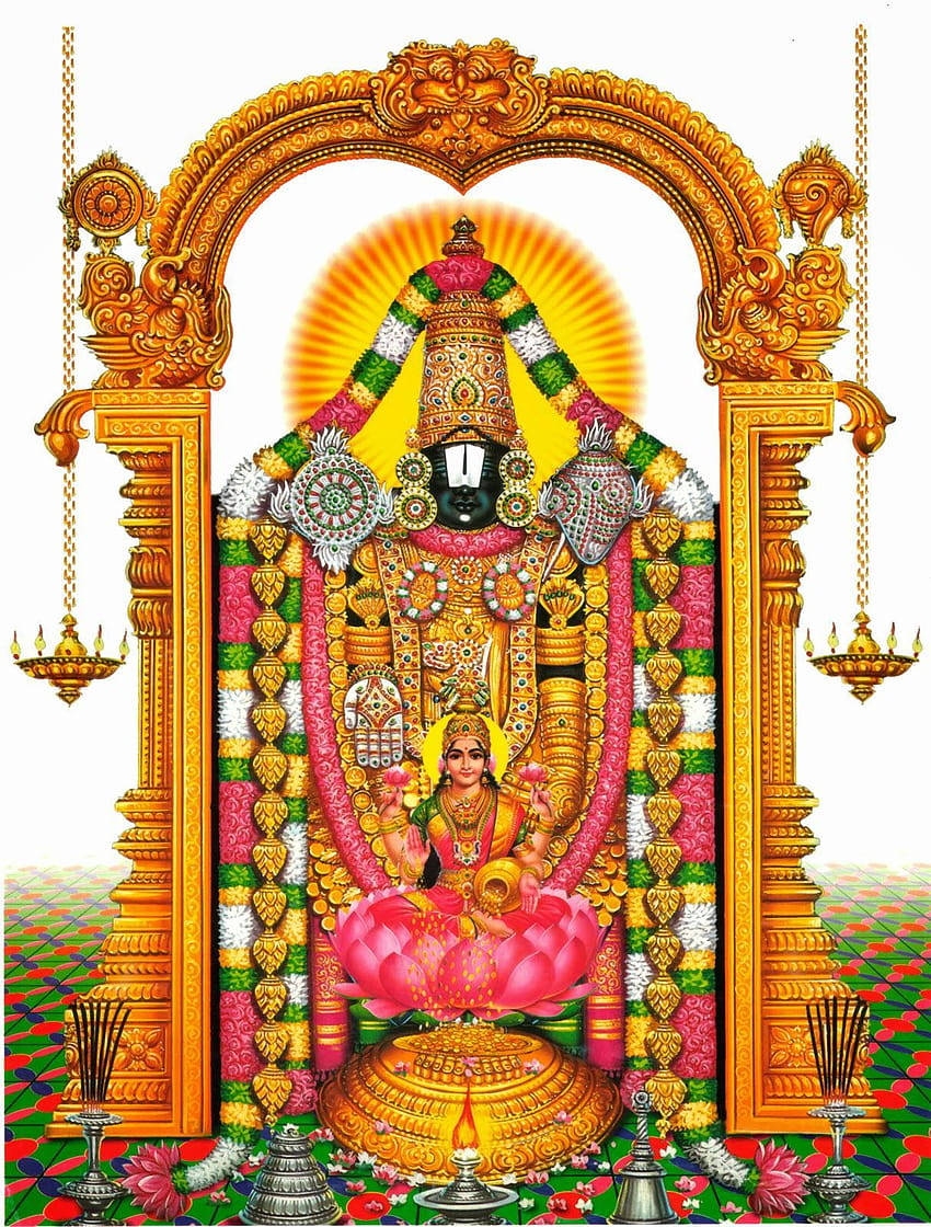 Sri Lakshmi Venkateshwara Poster Images Printable