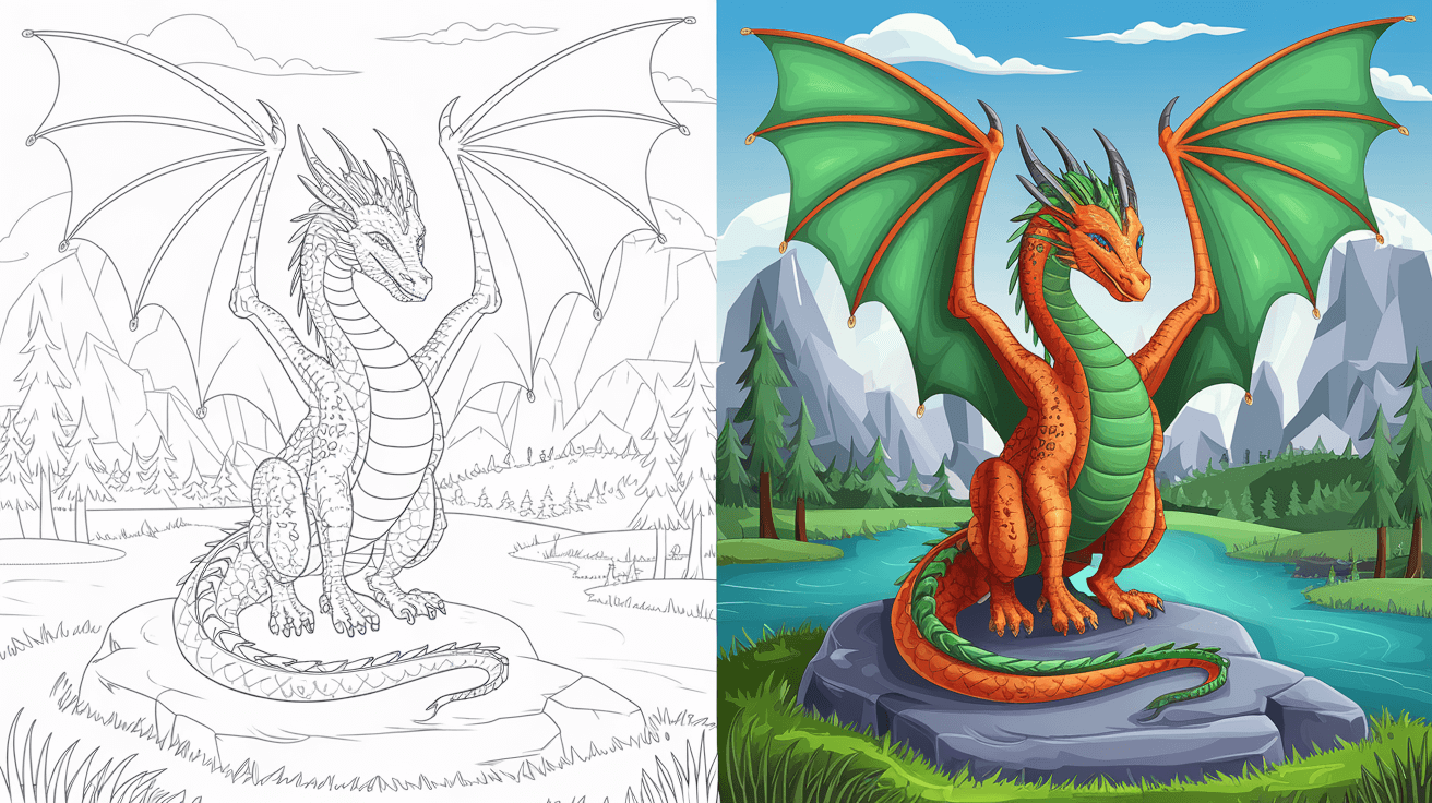 Printable Dragon Images