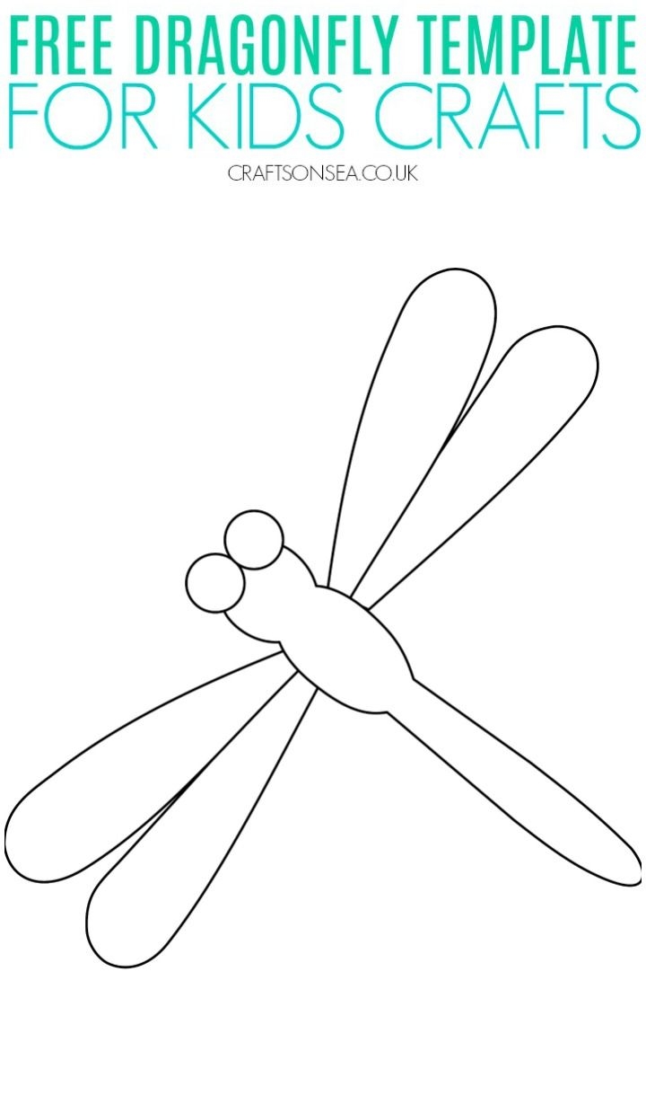 Dragonfly Template PDF