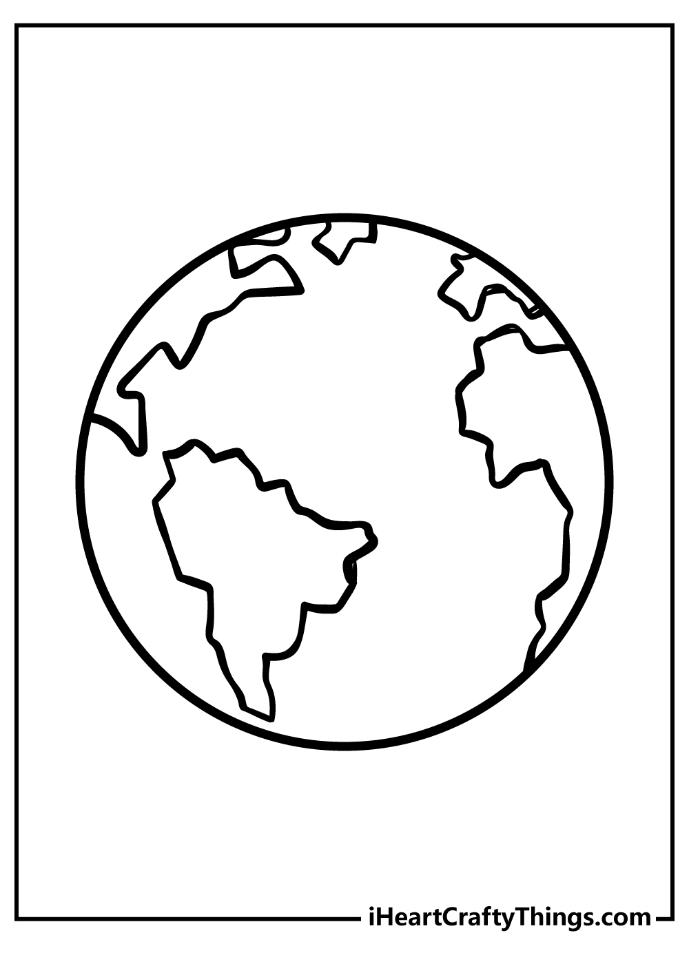Printable Image Of The World