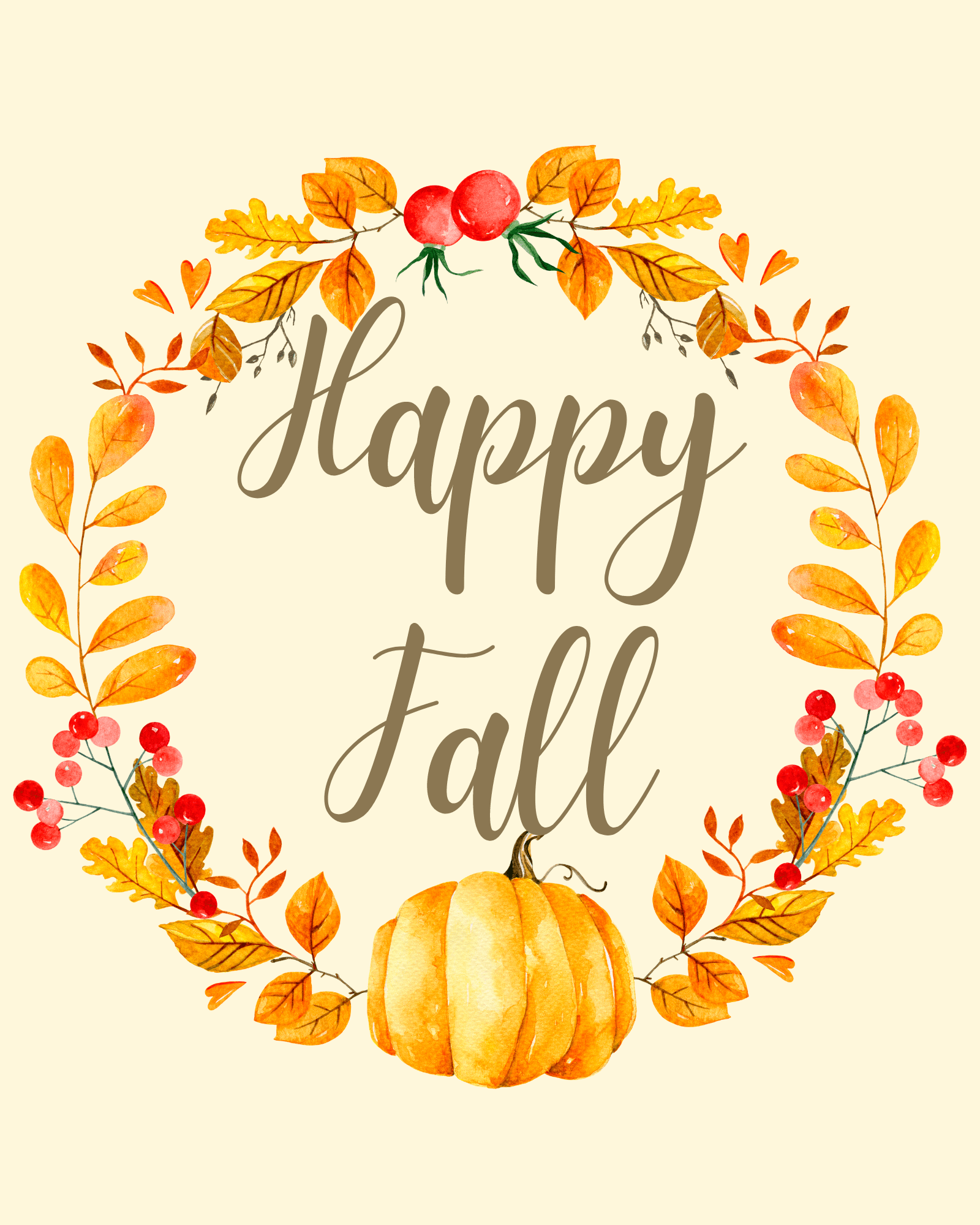 Fall Printables For Home D cor