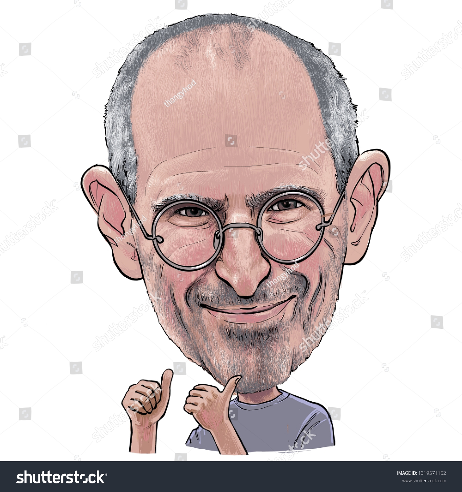 February 22 2019 Caricature Steve Jobs Stock Illustration 1319571152 Shutterstock