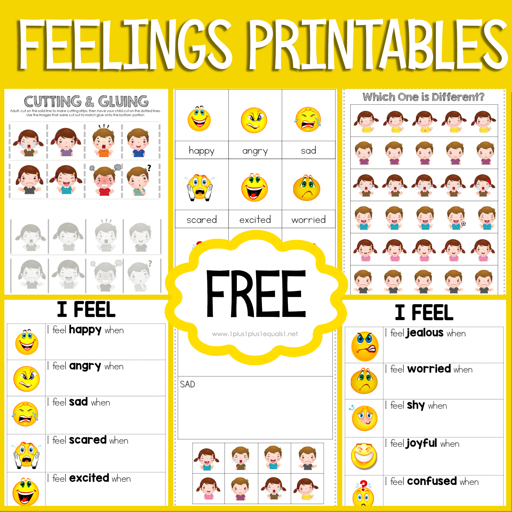 Free Printable Pictures Of Emotions, Images