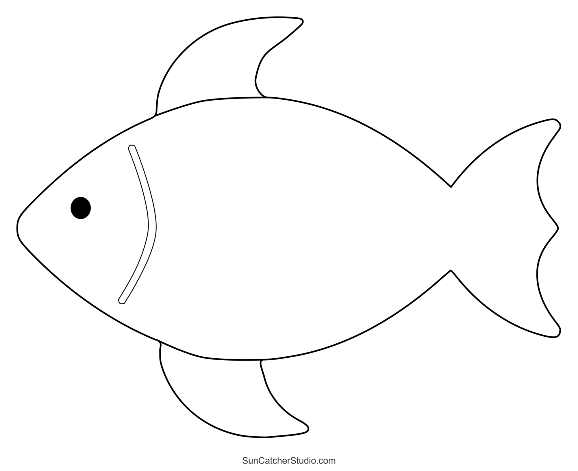 Fish Patterns And Marine Templates Printable Stencils Free Printables Monograms Design Tools Patterns DIY Projects