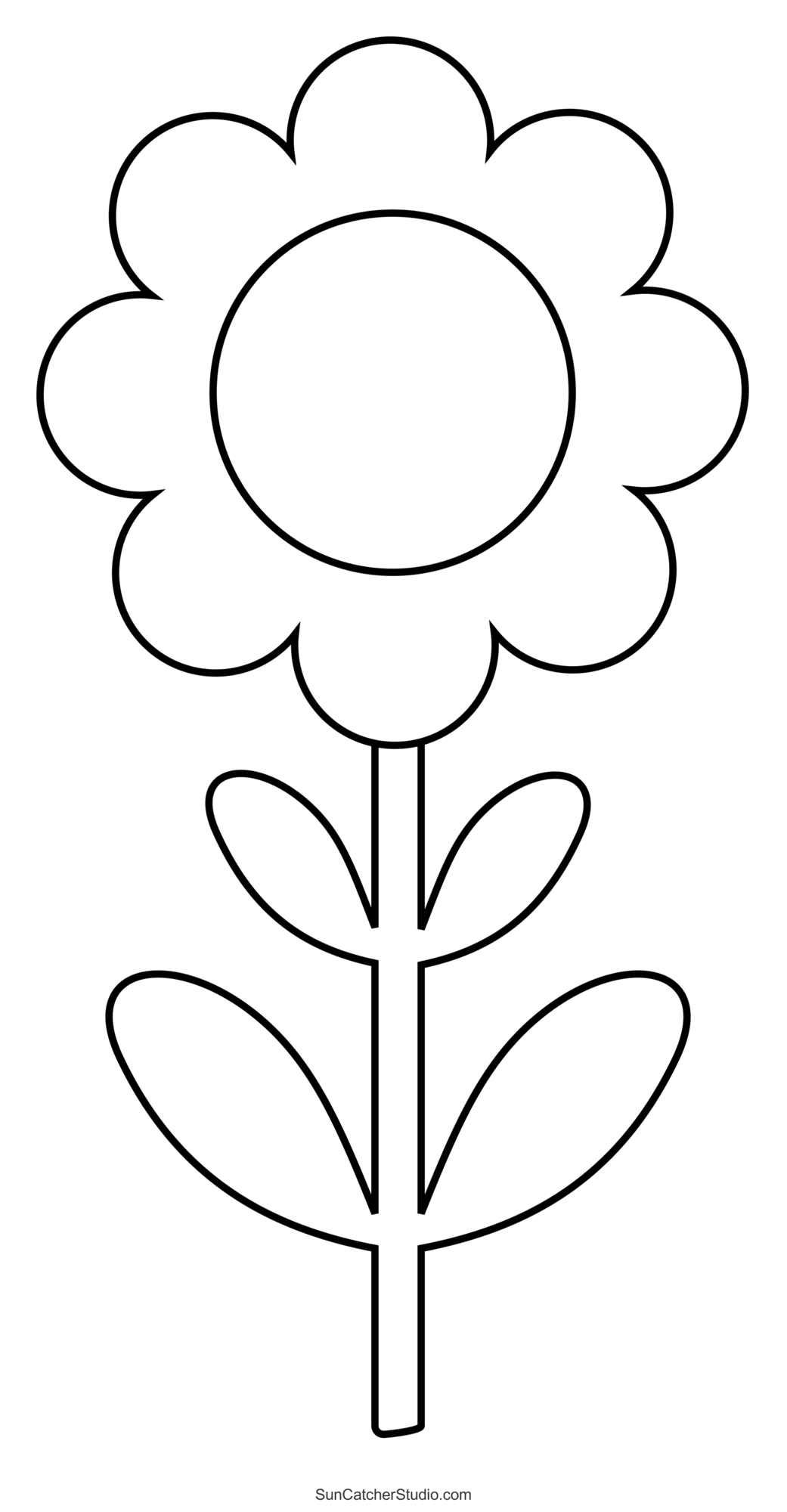 Flower Templates Patterns SVG Files Printable Stencils Free Printables Monograms Design Tools Patterns DIY Projects