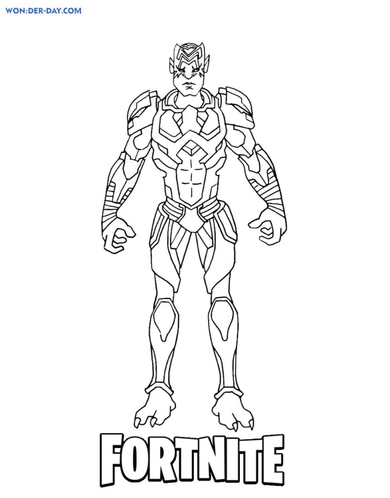 Fortnite Dire Skin Coloring Page Printable Images