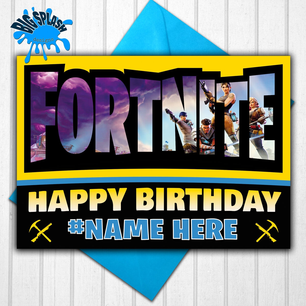 Fortnite Images For Birthday Card Printable