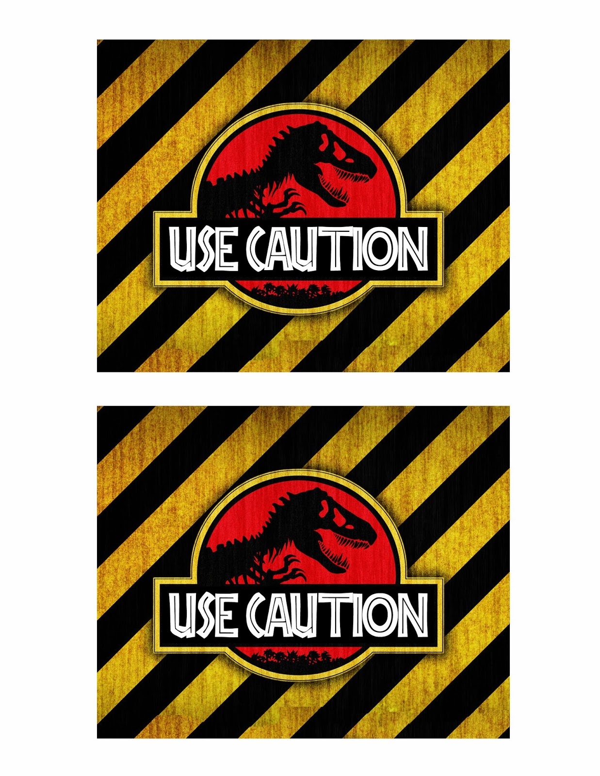 Free Dinosaur Jurrasic Park Party Printables