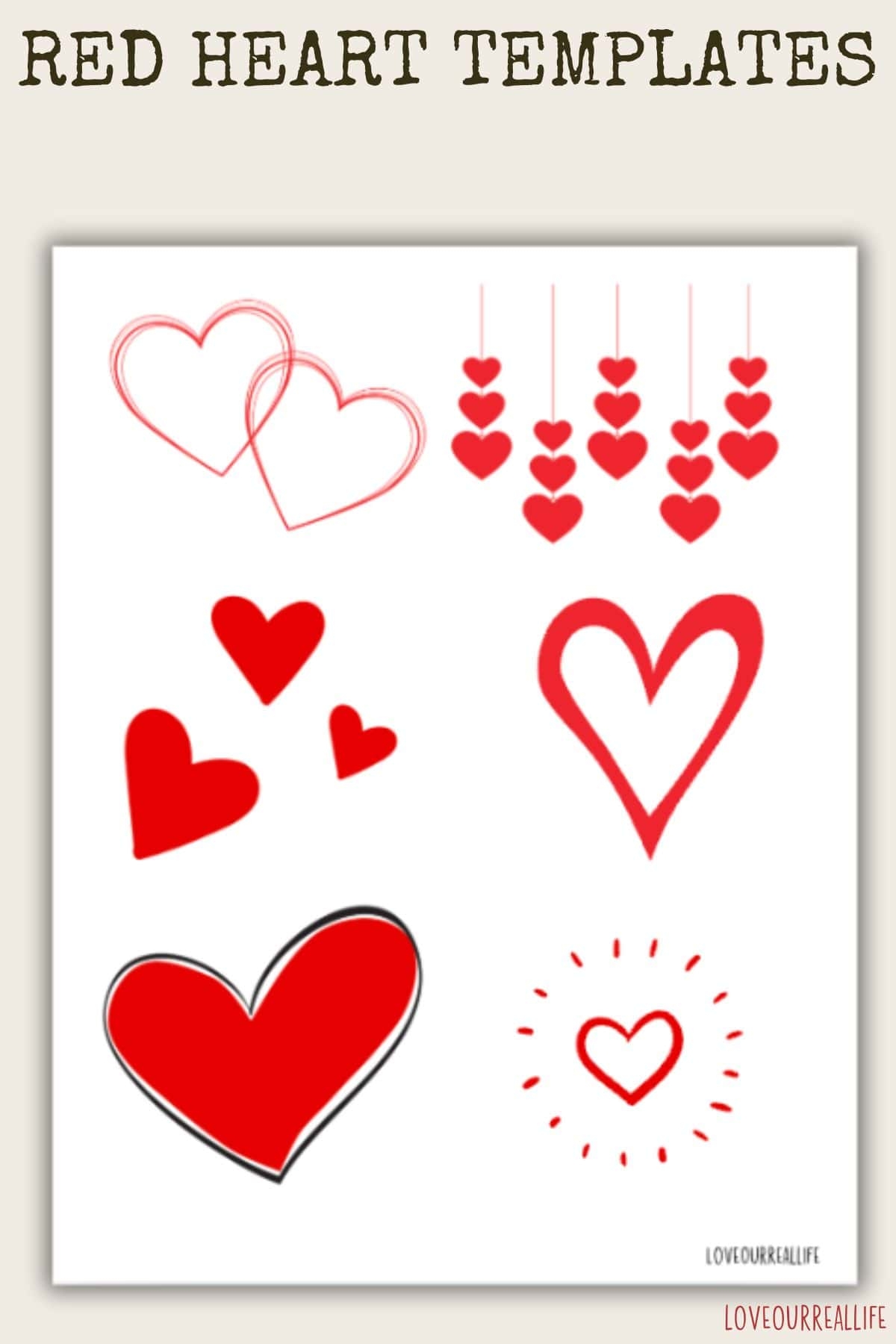 Heart Images Printable