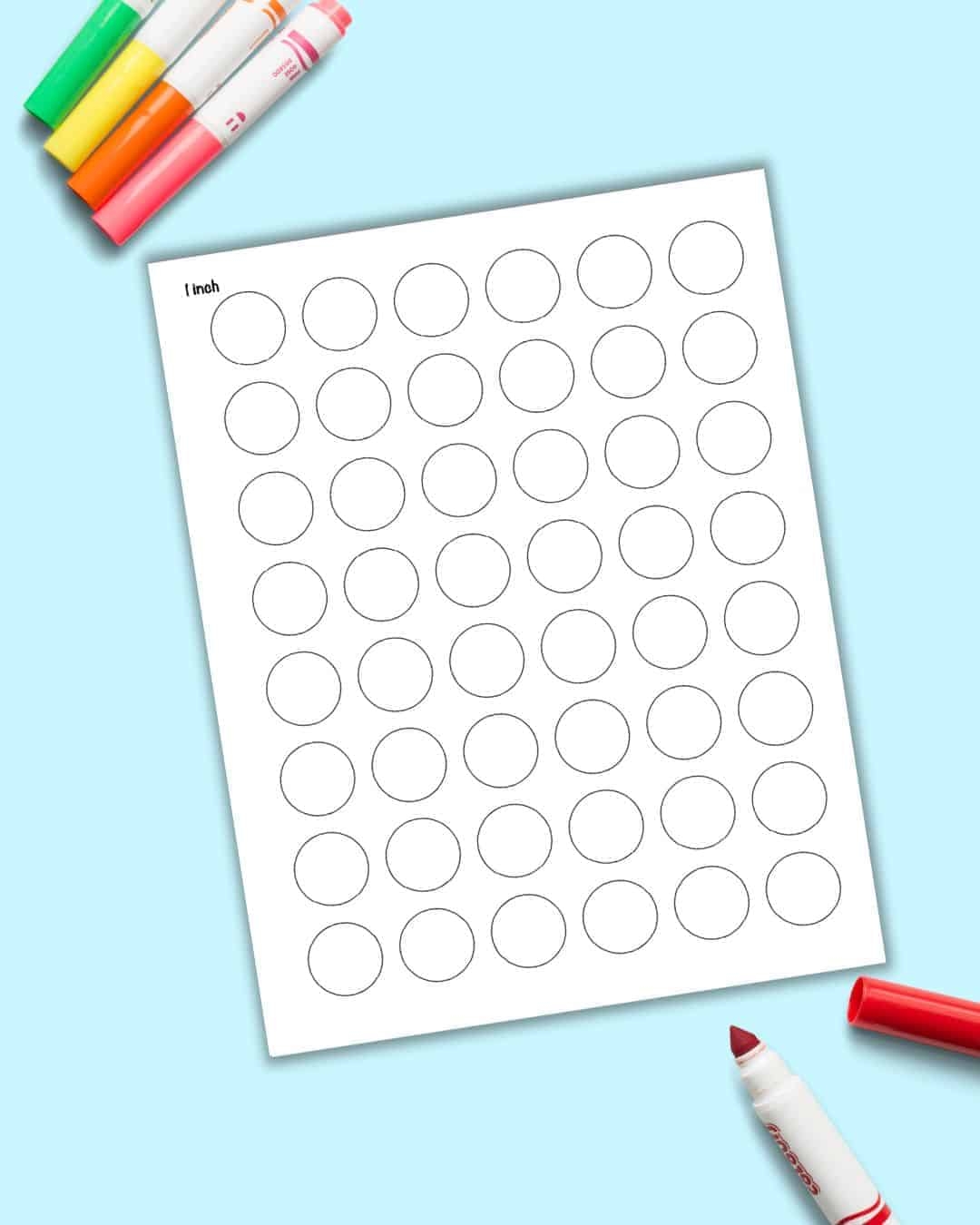 Free Printable 1 Inch Circle Template The Artisan Life