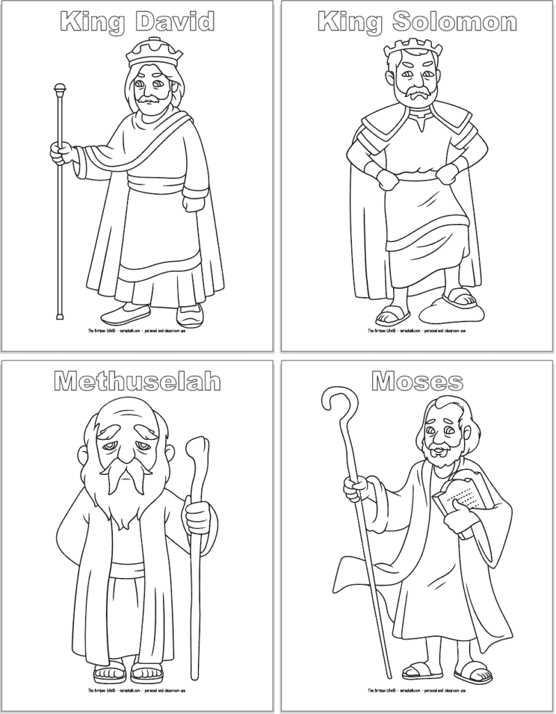 Free Printable Bible Character Coloring Pages For Kids The Artisan Life