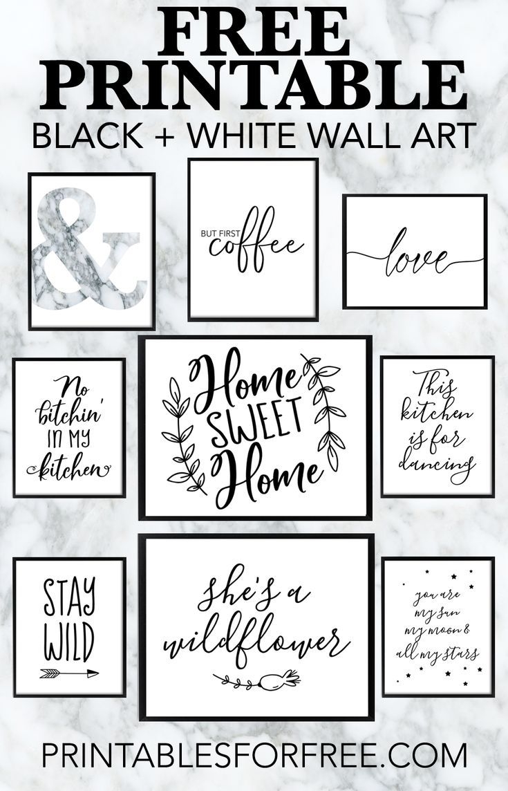 Printable Black And White Images