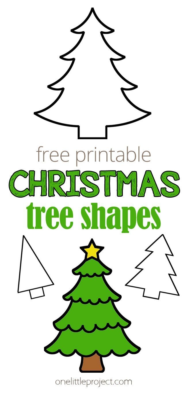 Free Printable Christmas Tree Templates