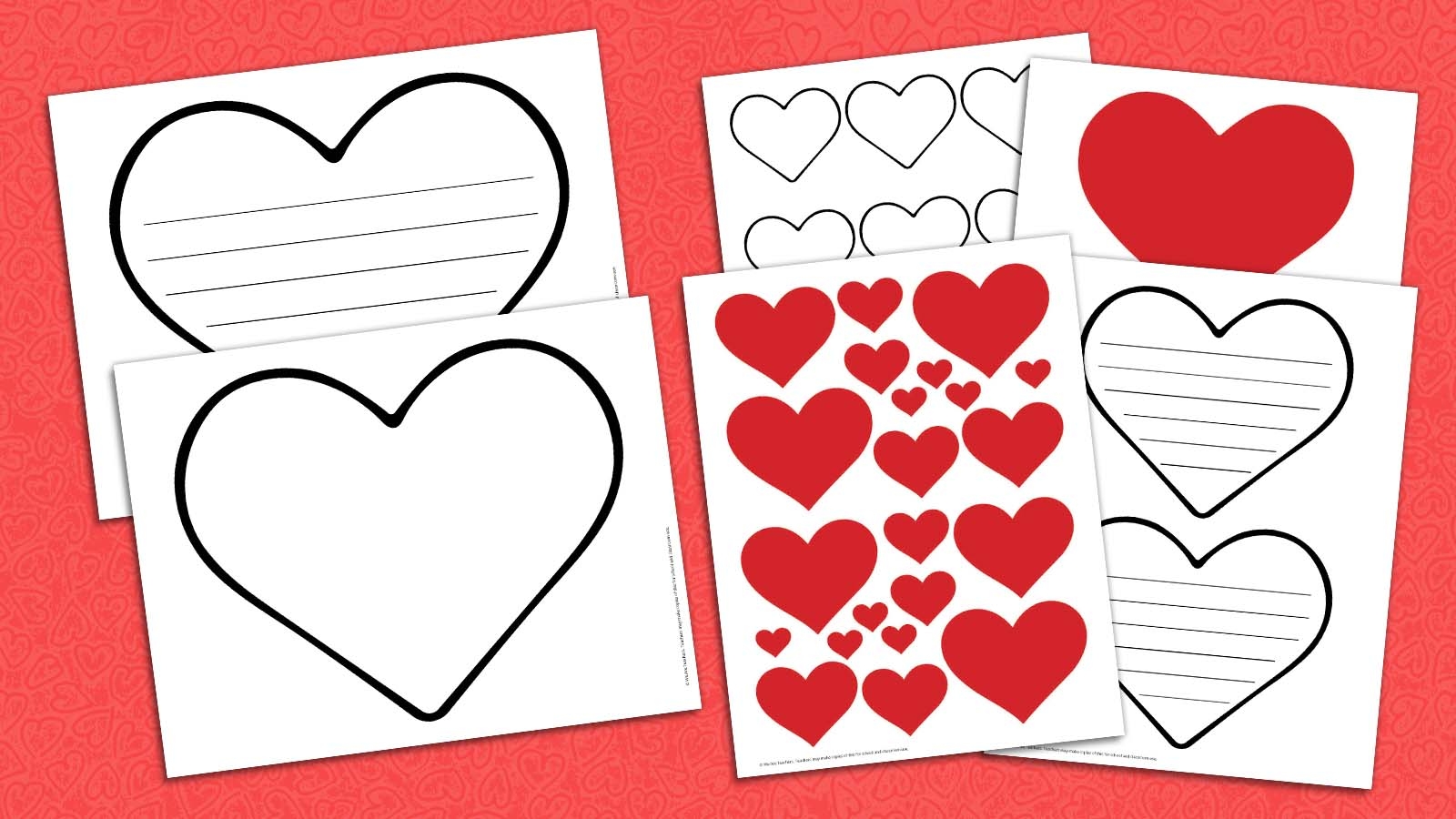 Printable Images Of Valentine Hearts