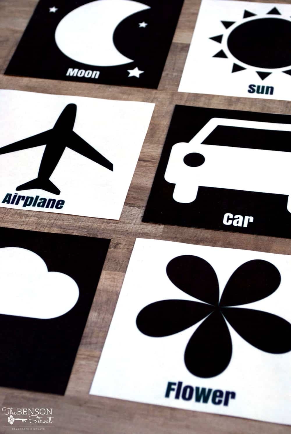 Free Printable High Contrast Black And White Baby Flashcards The Benson Street